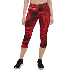 BLOODLINE ROSE Capri Leggings