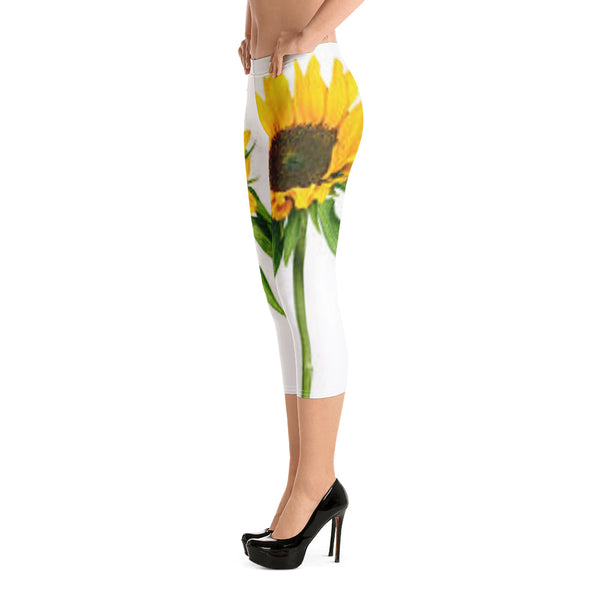 BLOODLINE SUNFLOWER Capri Leggings