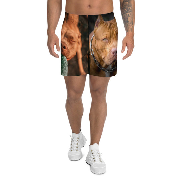 BLOODLINE LIMITED EDITION  PITBULL Men's Athletic Long Shorts