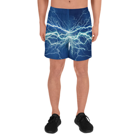 BLOODLINE LIGHTNING Men's Athletic Long Shorts