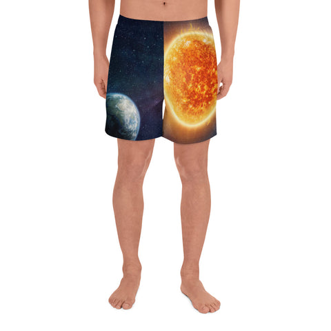 BLOODLINE SUN Men's Athletic Long Shorts