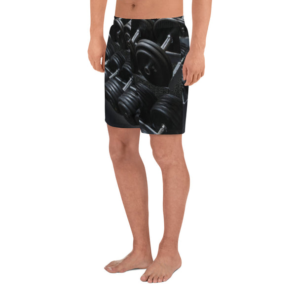 BLOODLINE DUMB BELLS Men's Athletic Long Shorts
