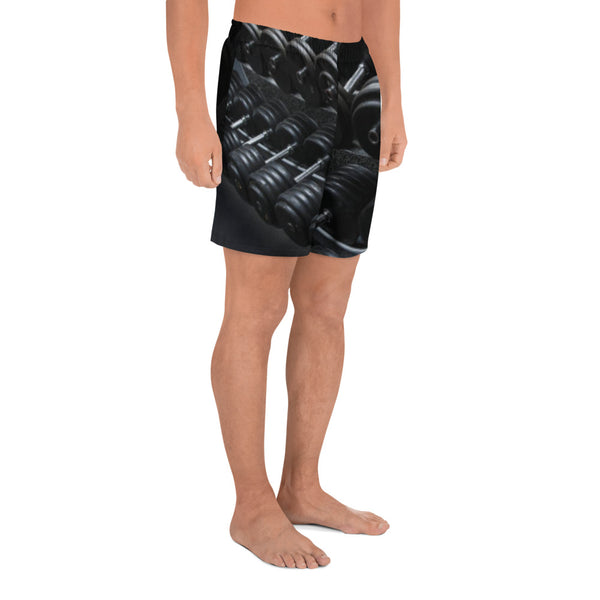 BLOODLINE DUMB BELLS Men's Athletic Long Shorts