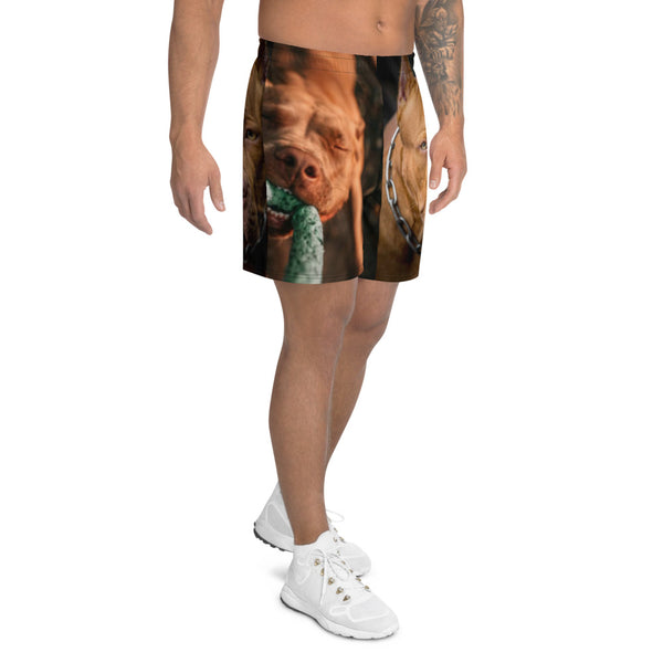 BLOODLINE LIMITED EDITION  PITBULL Men's Athletic Long Shorts