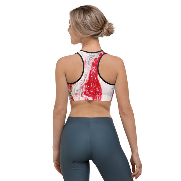 BLOODLINE PINK MARBLE Sports bra