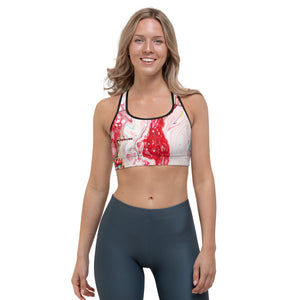 BLOODLINE PINK MARBLE Sports bra