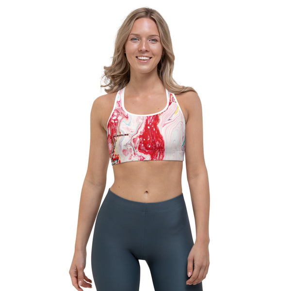 BLOODLINE PINK MARBLE Sports bra