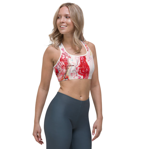 BLOODLINE PINK MARBLE Sports bra