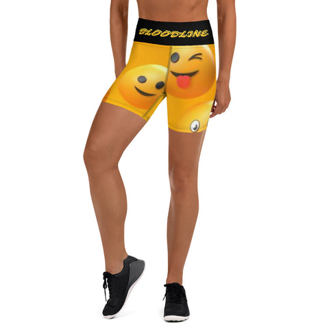 BLOODLINE EMOJI Yoga Shorts