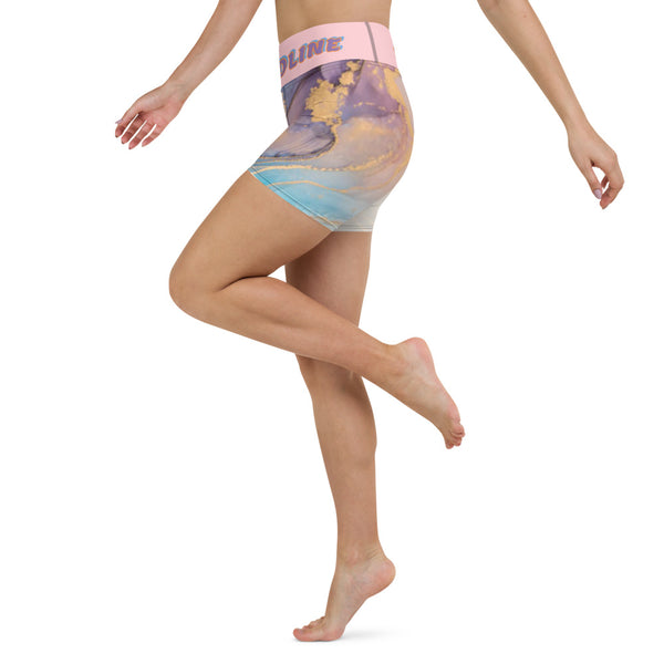 BLOODLINE MARBLE Yoga Shorts