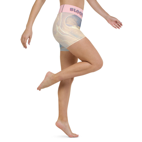 BLOODLINE MARBLE Yoga Shorts