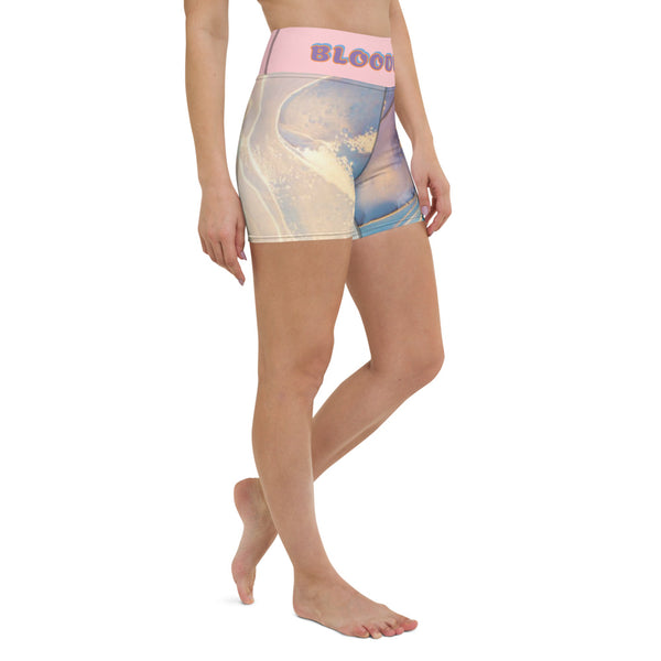 BLOODLINE MARBLE Yoga Shorts